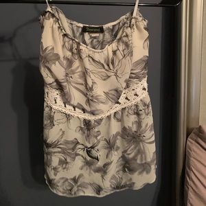 Black and white tank top